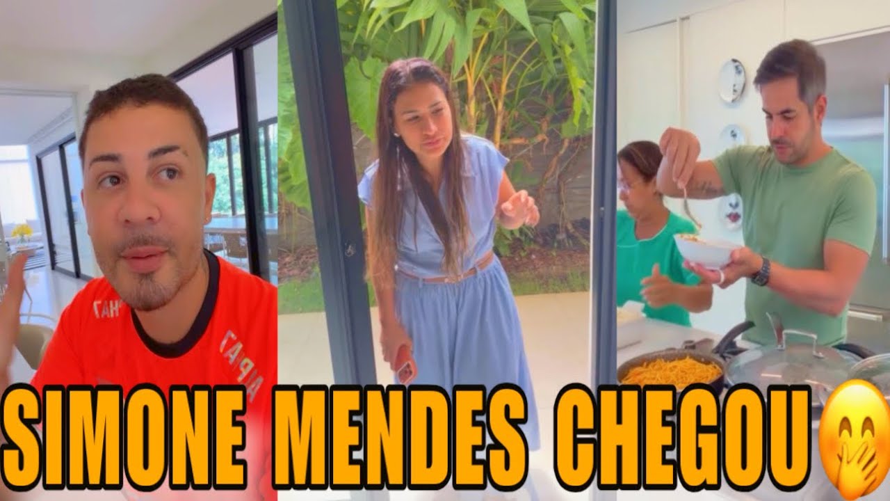 SIMONE MENDES CHEGOU NA CASA DE CARLINHOS MAIA PRA ALMOÇAR🤭 KAKÁ DINIZ FOI LOGO NA COZINHA😅🤣