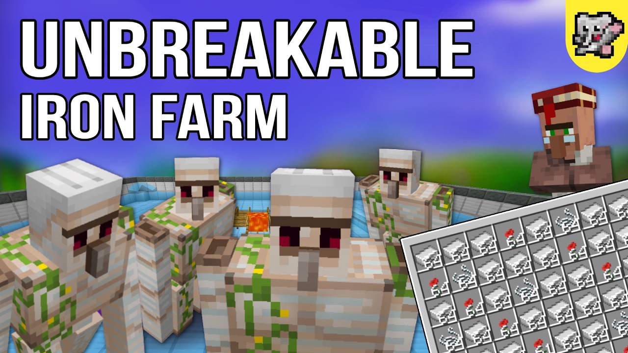 НЕРАЗРУШАЕМАЯ железная ферма для Bedrock