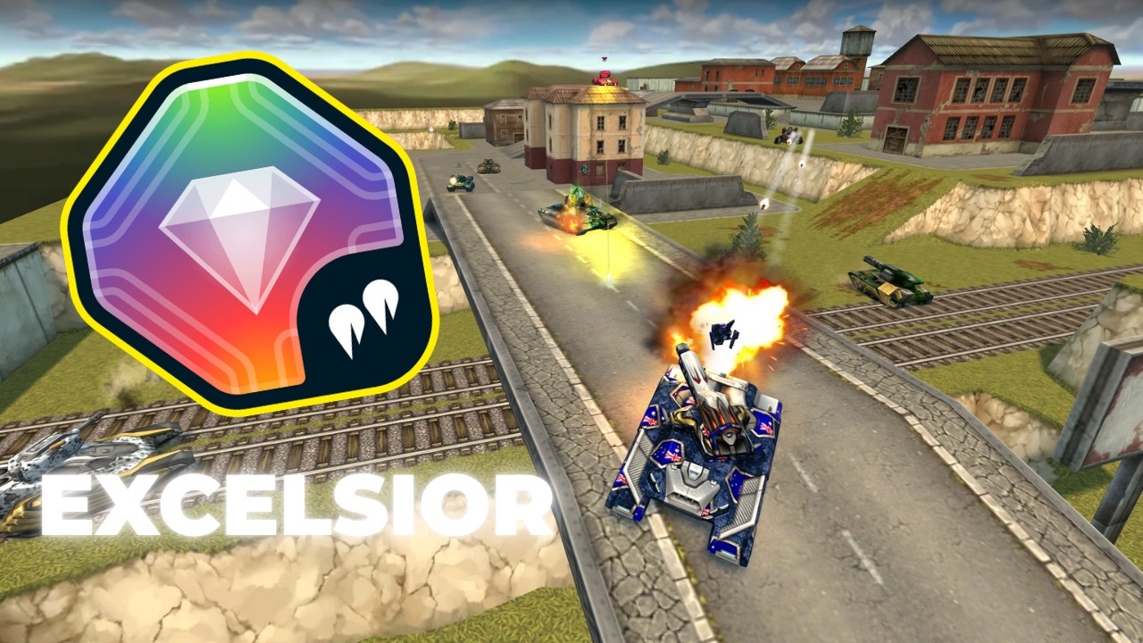 Tanki Online - TWINS EXCELSIOR Gameplay In Skylark TJR With Paladin Brutus/Defender - 16/8