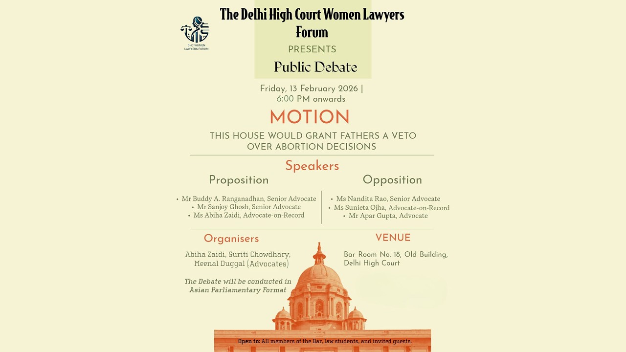 Public Debate at Delhi High Court: Should Fathers Have a Say in Abortion Decisions?