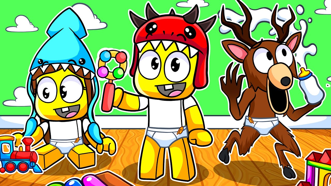 Having a 99 NIGHTS BABY FAMILY in Roblox!