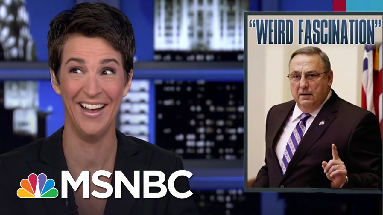 Maine Gov. Paul LePage Gives Rachel Maddow The Cold Shoulder | Rachel Maddow | MSNBC