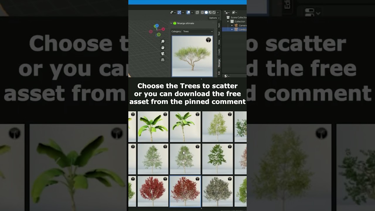 Create a beautiful landscape under 1 minute | #shorts