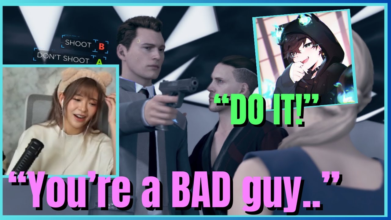 Sykkuno tries manipulation strats on Miyoung to make her KILL... In Detroit Become Human