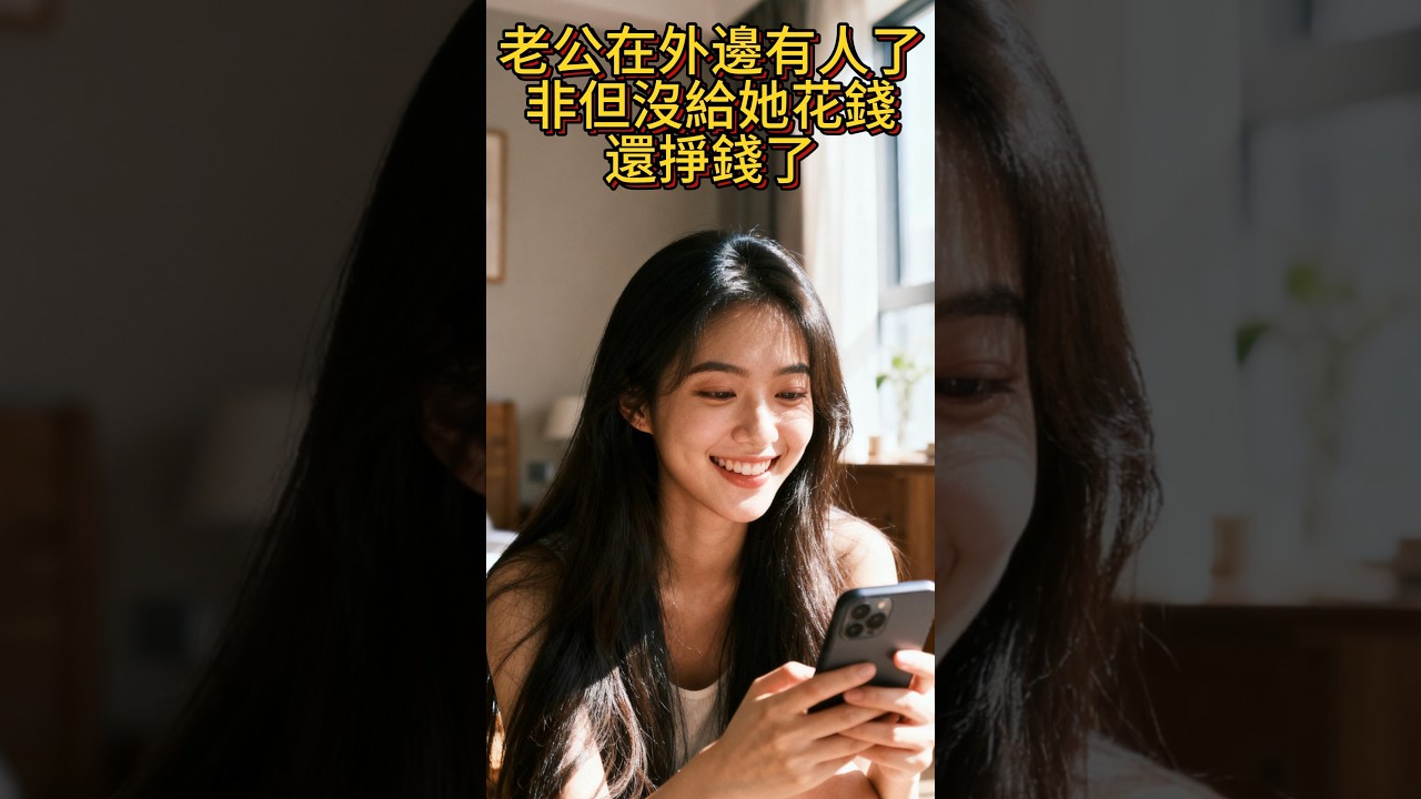 老公在外边有人了，非但没给她花钱，还挣钱了
