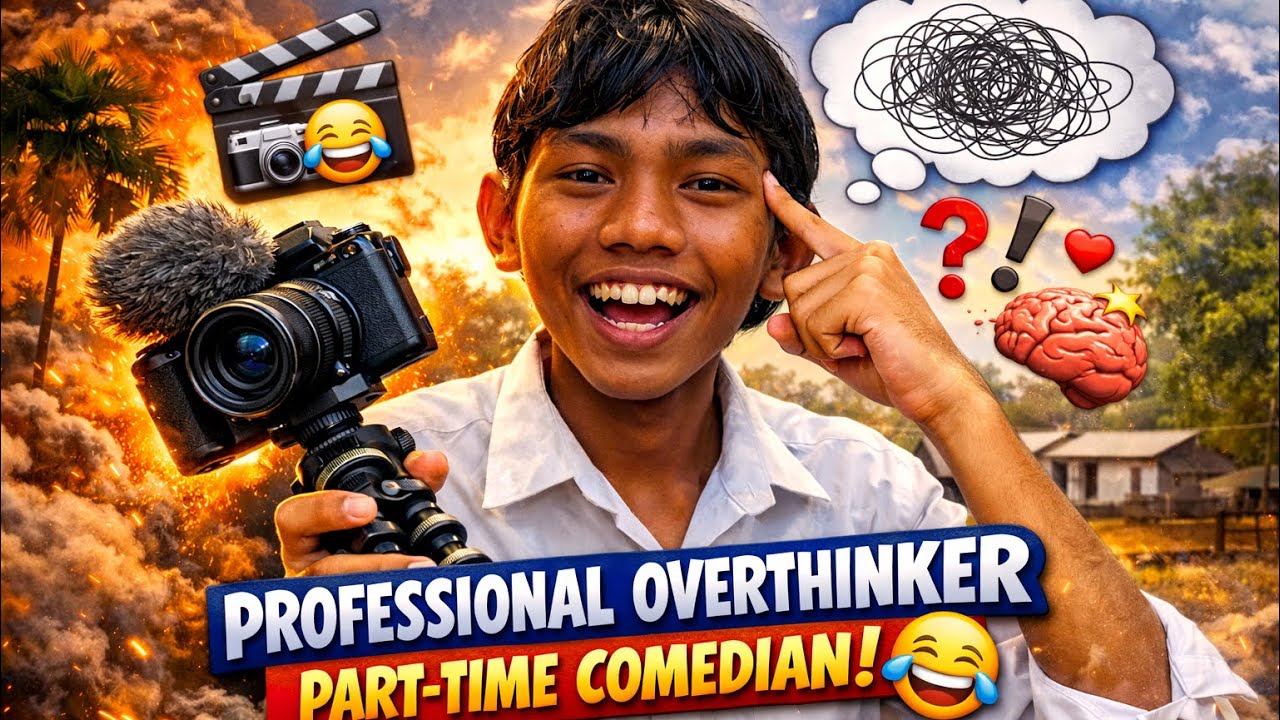 	“Professional overthinker, part-time comedian 🎥🤣” 