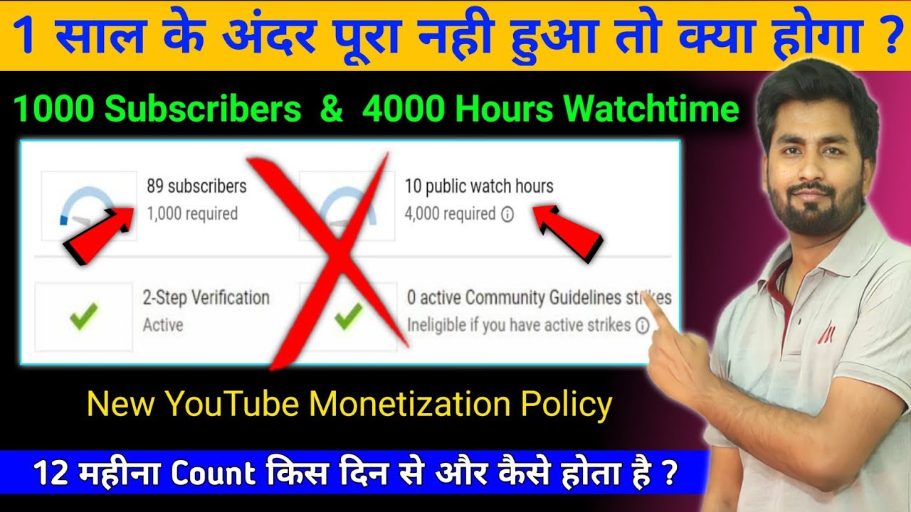 😱 Agar 1 saal me 1000 Subscribers nahi hua to | Youtube Channel Monetize Kaise Karen |Spreading Gyan