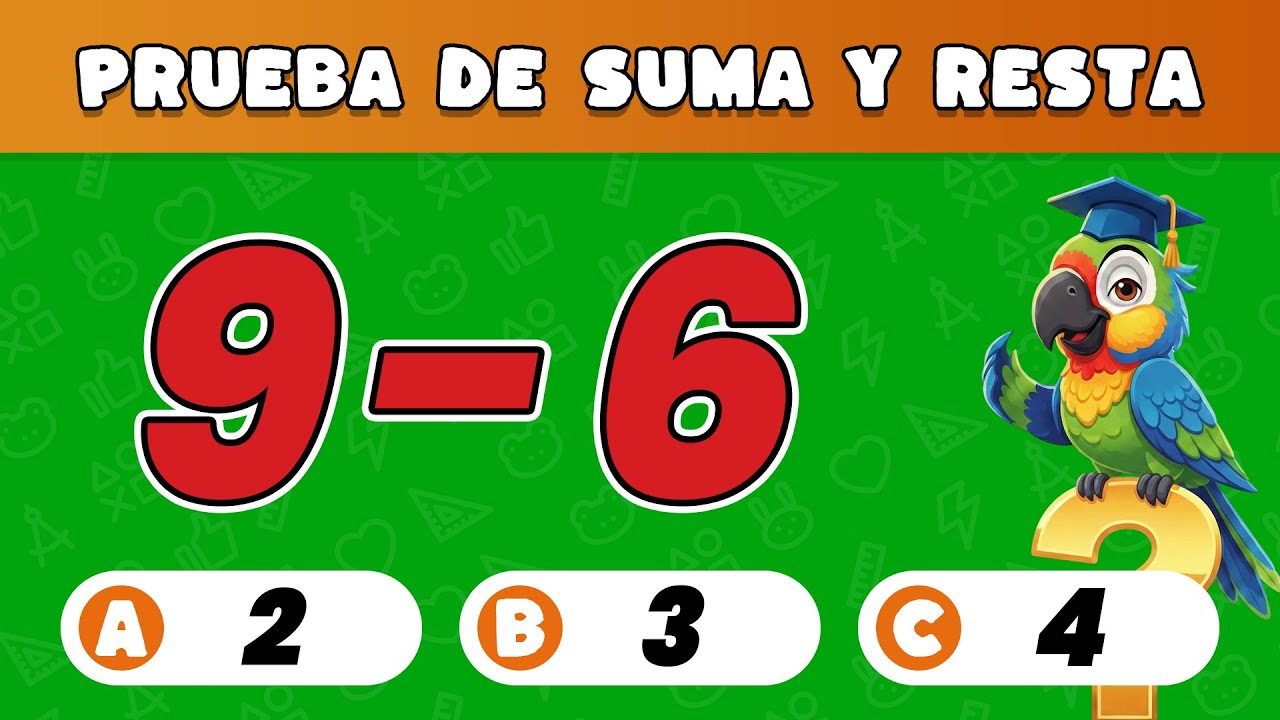 🍬 ¡Aprende Jugando! Sumas y Restas Fáciles (Preescolar - 3 a 5 Años)