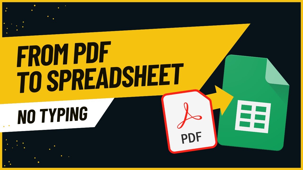 Extract Invoice Data to Google Sheets Automatically with AI Formula (=PDF)