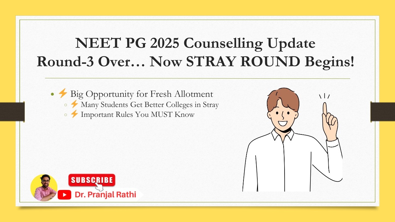 NEET PG 2025 Stray Round Update &ndash; LAST Official Chance! #neetpg