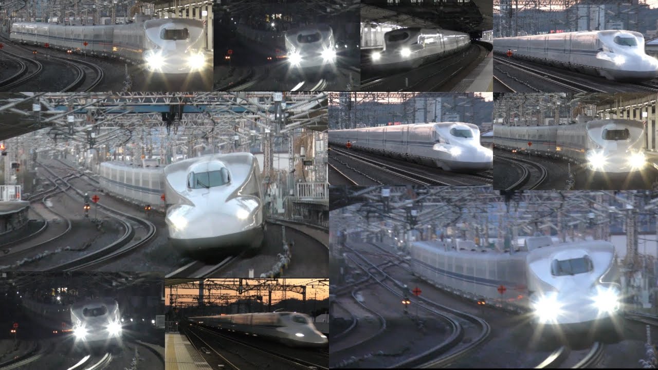 【東海道新幹線】高速通過集&発着集/米原駅にて‼️(夕暮れどき)#新幹線 #東海道新幹線 