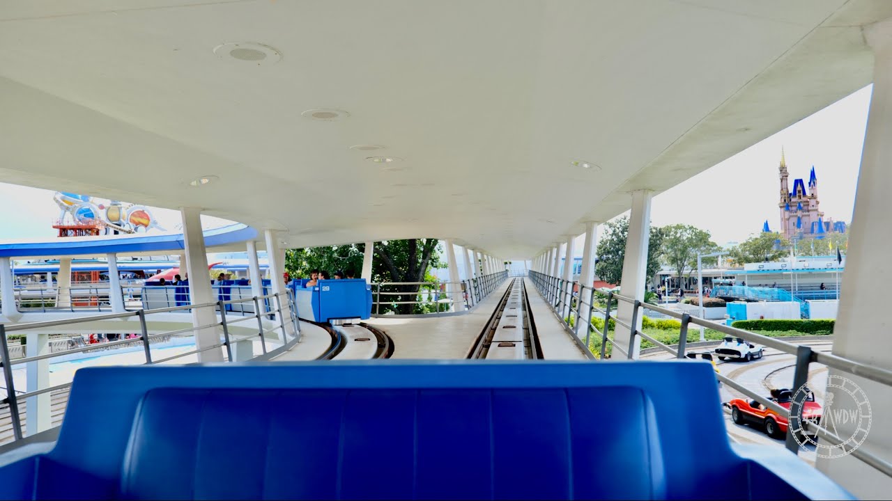 Magic Kingdom TTA PeopleMover 2023 Ride POV Going Backwards in 4K | Walt Disney World Florida