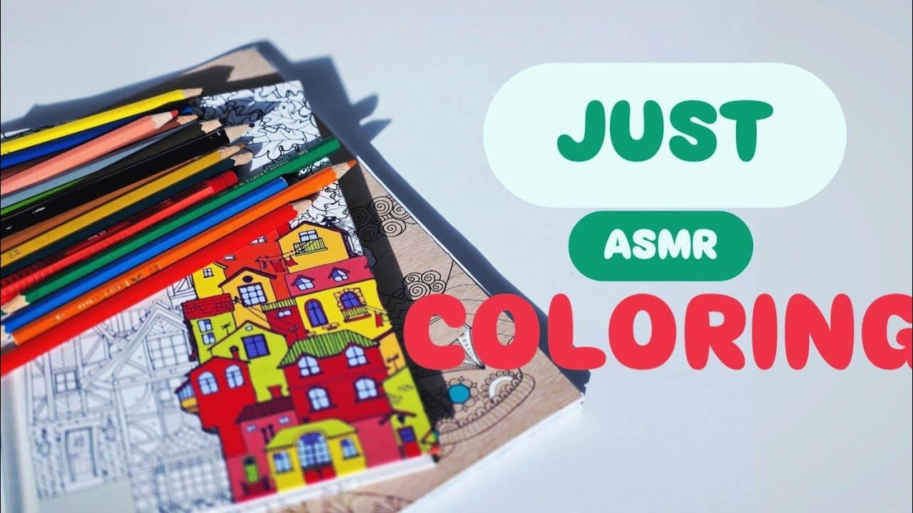 ASMR coloring for beginners! #asmr #simplecoloring #asmrcoloring #adultcoloring 