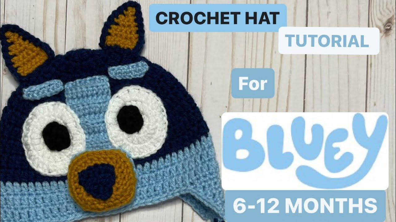 How To Crochet A Bluey (6-12 months) Hat