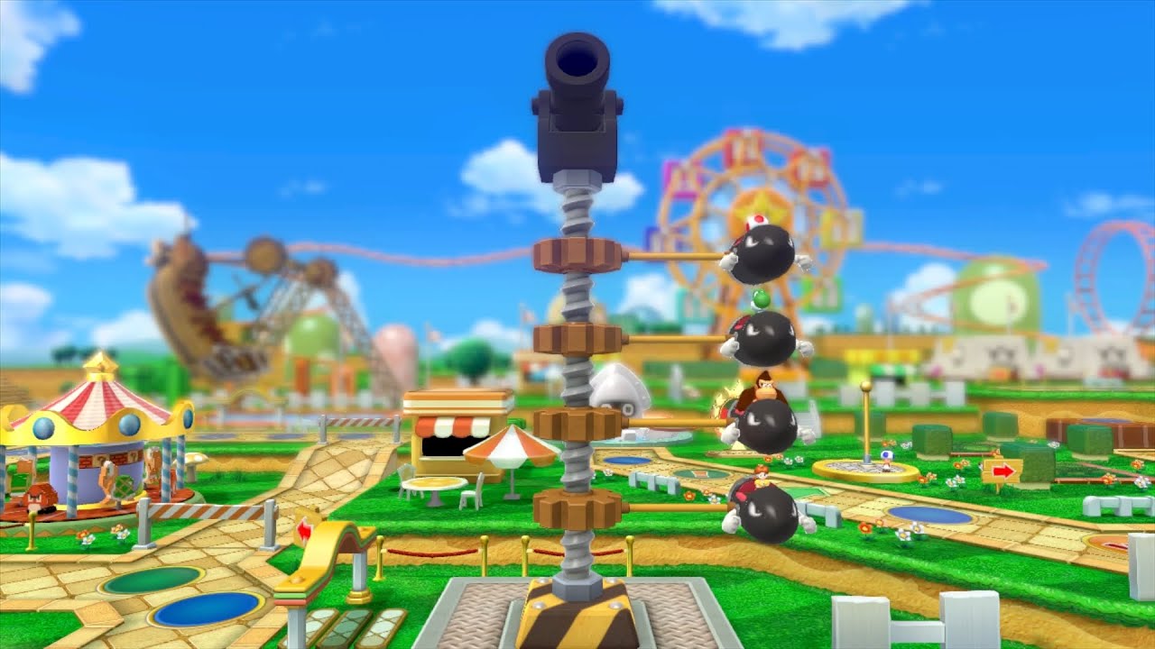 Mario Party 10 Mario Party #759 Toad vs Yoshi vs DK vs Daisy Mushroom Park Master Difficulty