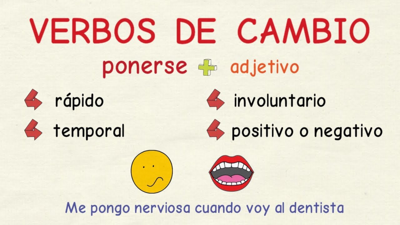 Aprender español: Verbos de cambio (nivel avanzado)