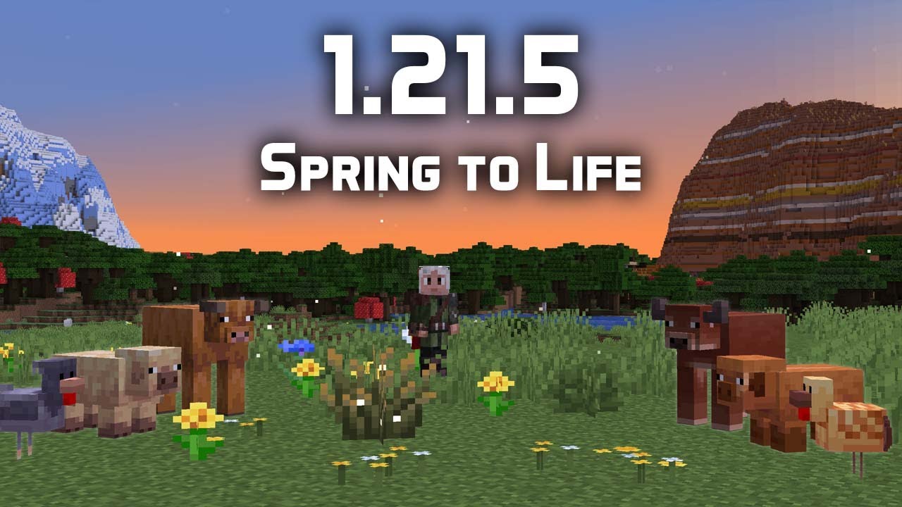 News in Minecraft 1.21.5 - The Spring to Life Drop!