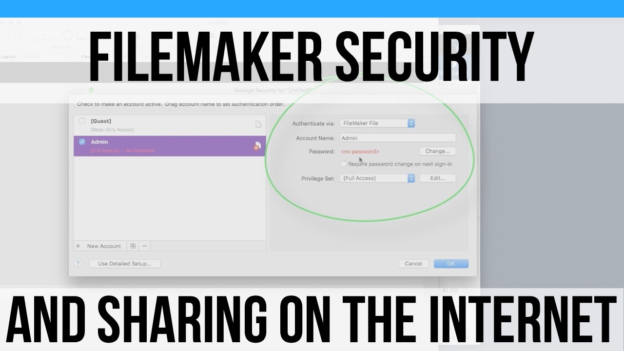 Security in FileMaker-FileMaker Pro 16 News-Free FileMaker 16 Security Videos-FileMaker 16 Training