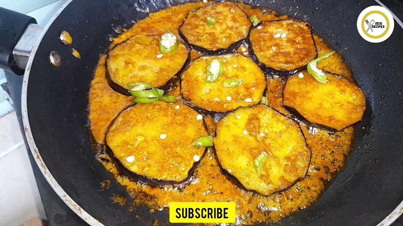 Brinjal Tawa Fry Recipe | How To Make Baingan? | By Desi Recipes