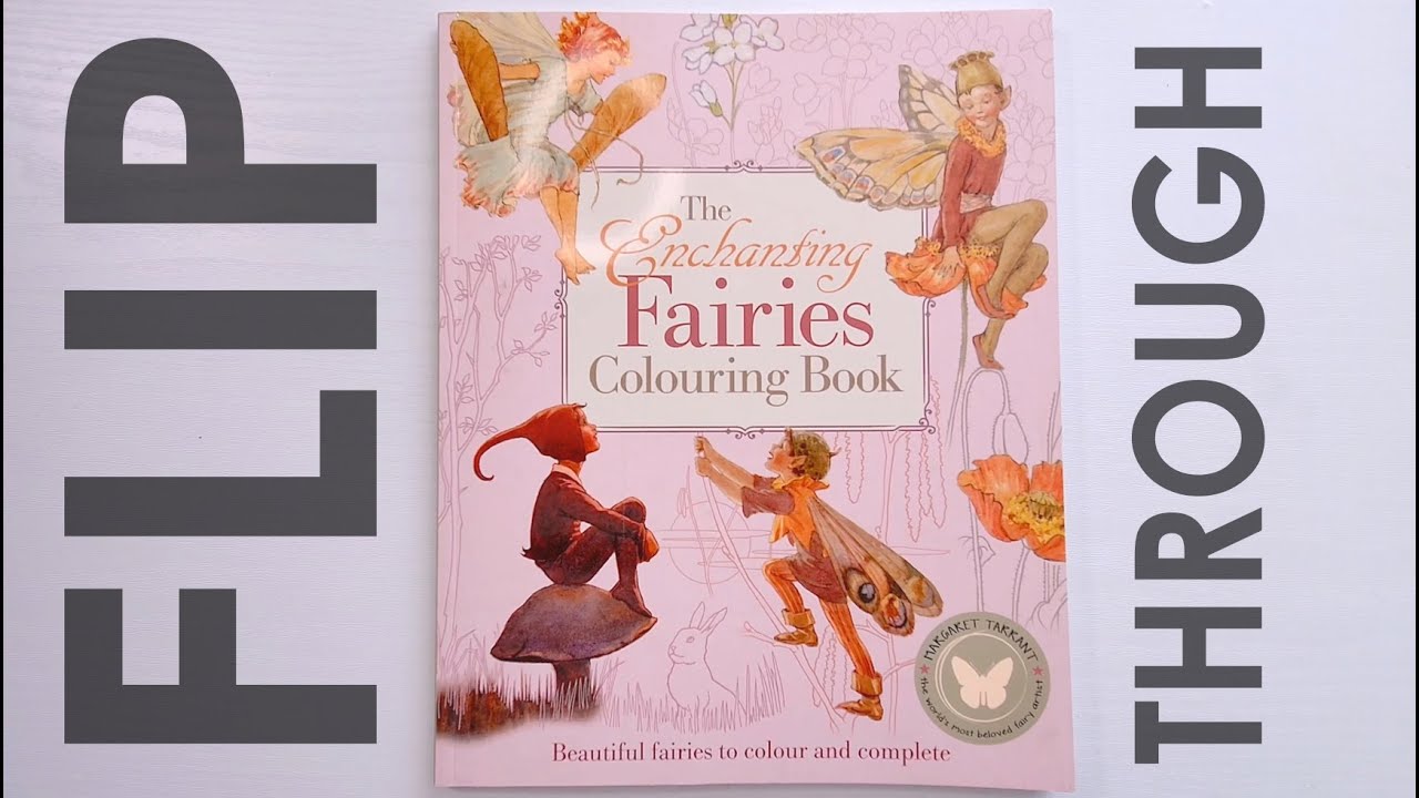 The Enchanting Fairies Colouring Book by Margaret Tarrant Flip Through