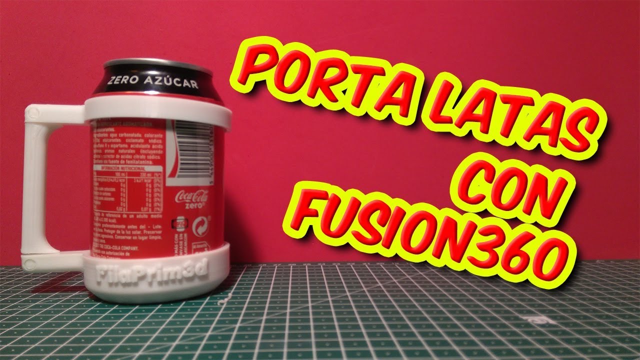 [TUTORIAL] Diseñamos e imprimimos en 3d un porta latas de refrescos con Fusion360 y Cura