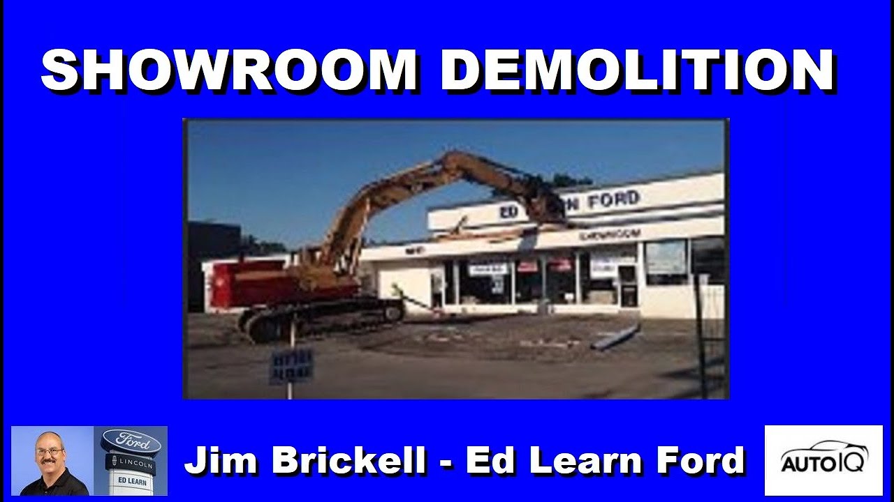 Showroom demolition - making room for the new dealership showroom
