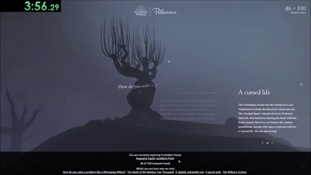 Pottermore - Explore Hogwarts Any% Speedrun 8:34 (PB/WR)
