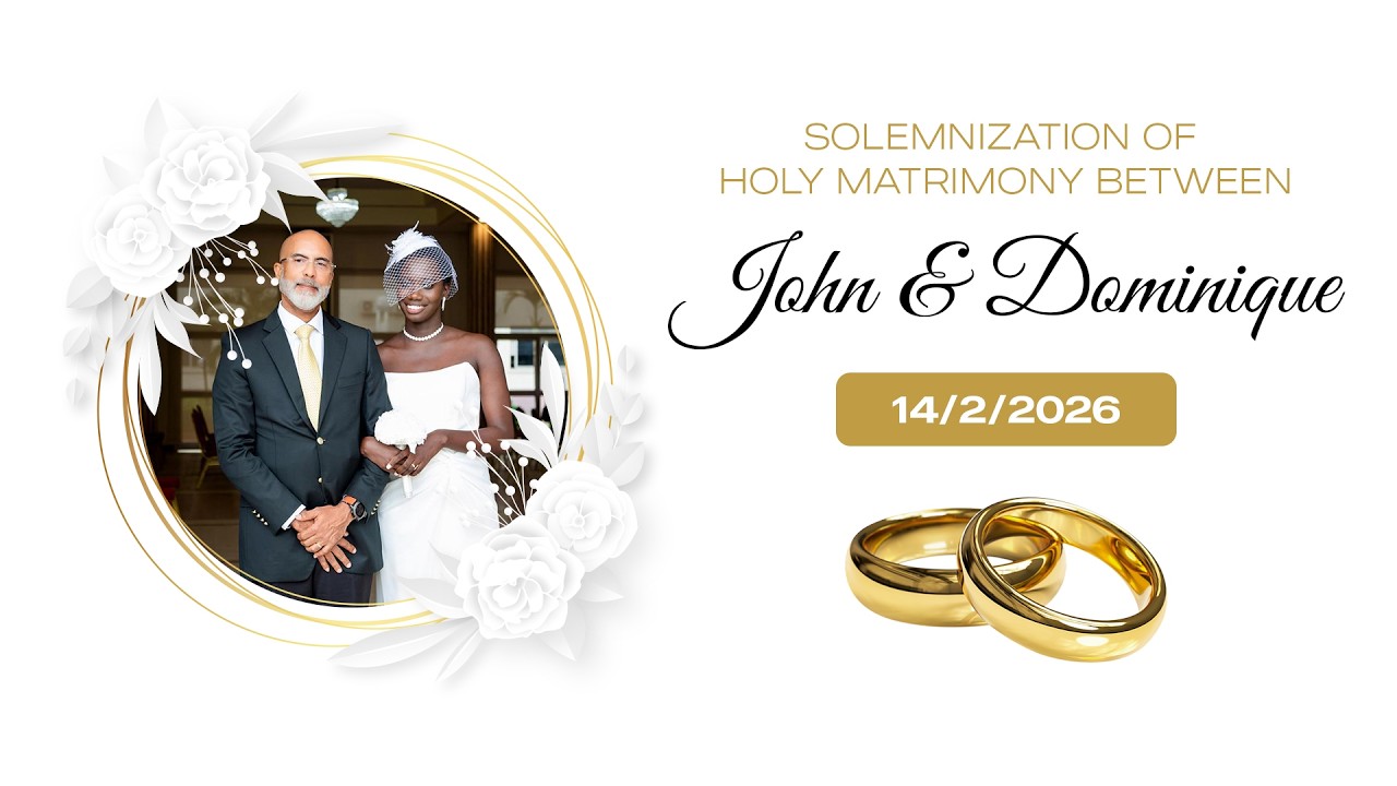 JOHN WEDS DOMINIQUE