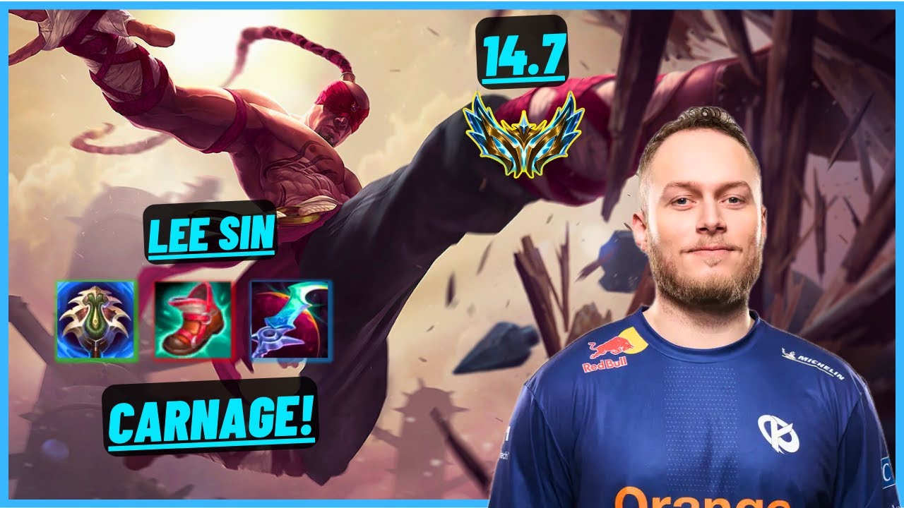 KC CABOCHARD: LEE SIN VS JAYCE (TOP) 6 SOLO KILL, CARNAGE - EUW CHALLENGER - PATCH 14.7