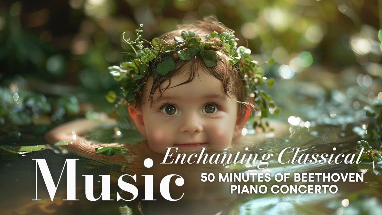50 Mins of Beethoven Piano Concerto with Whimsical Babies | Classical Music for Sleep & Relaxation