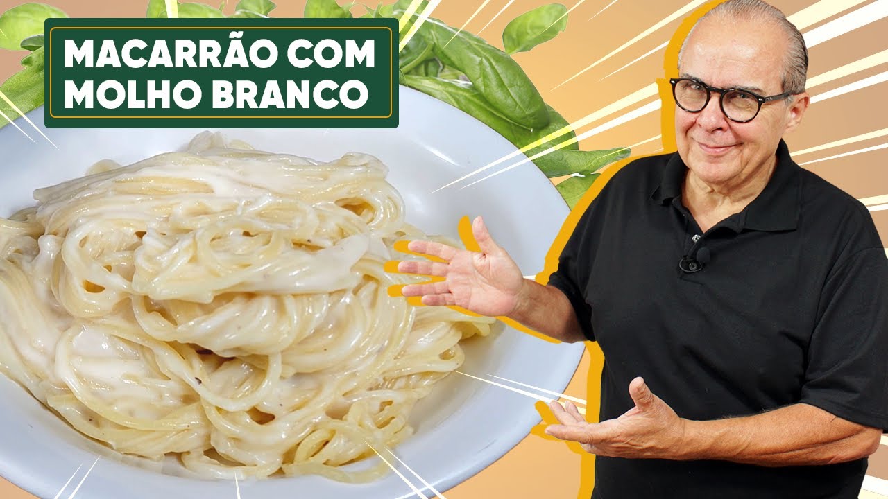 MACARRAO COM MOLHO BRANCO RÁPIDO E FÁCIL DE FAZER