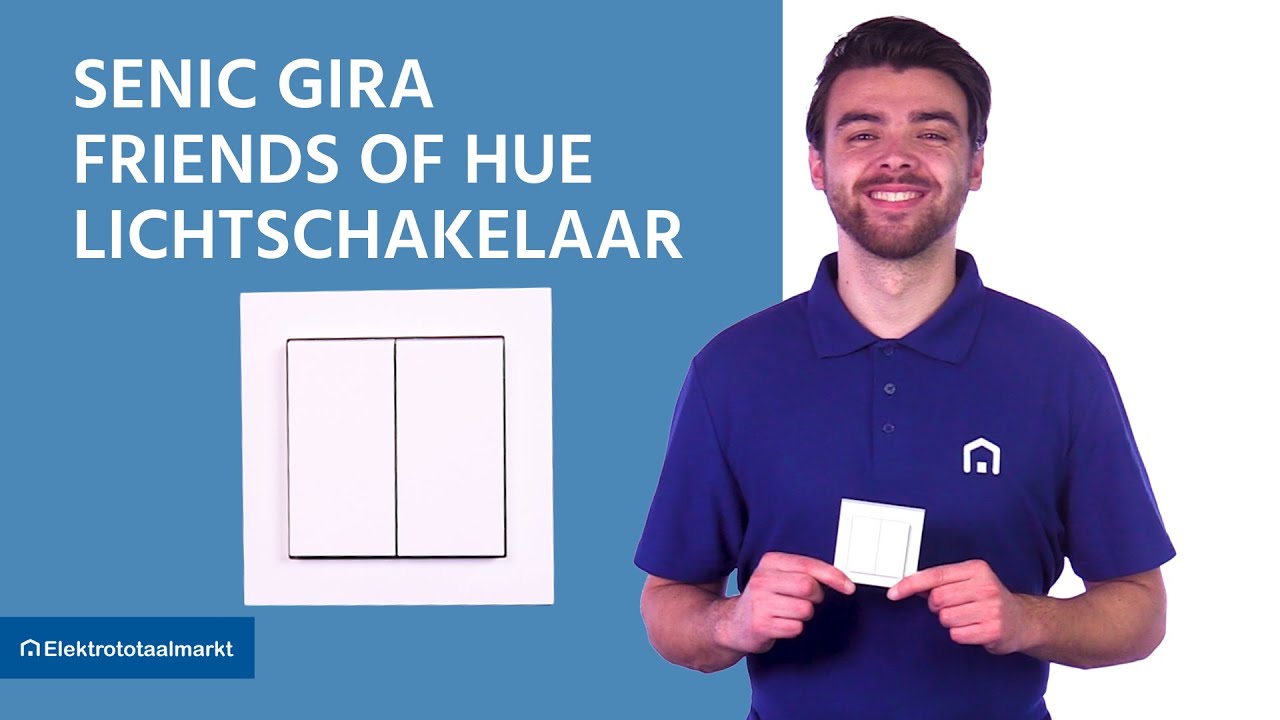 Senic Gira Hue lichtschakelaar - Elektrototaalmarkt.nl