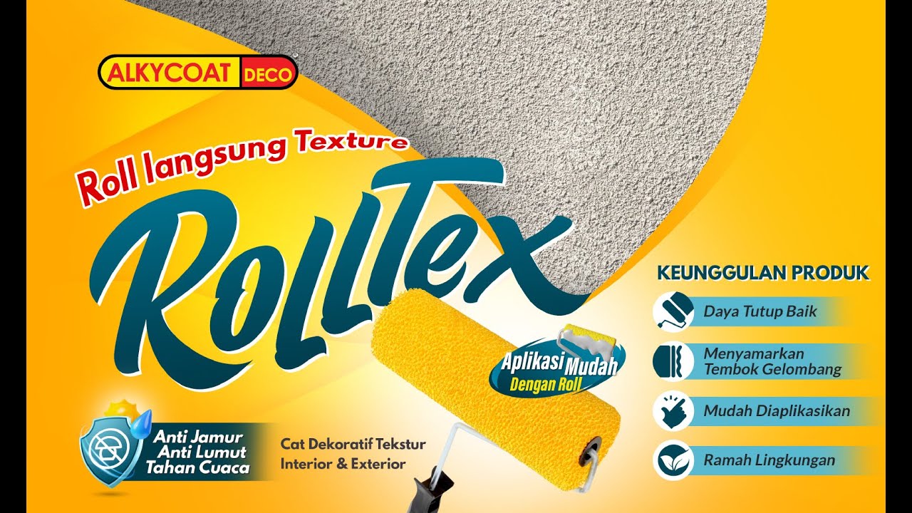 Cara Aplikasi Cat Texture ROLLTEX