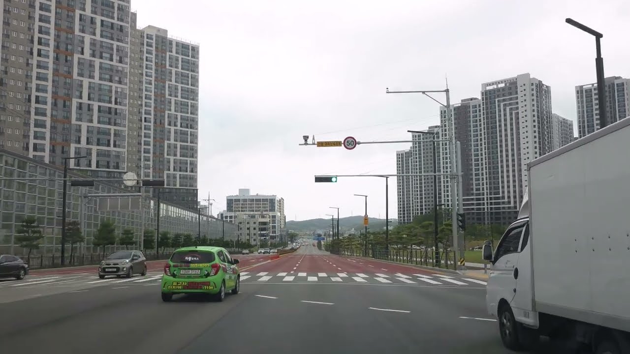 충청남도 당진시 시내 주행영상 8K 드라이브 신호편집 8K DRIVE KOREA ROAD DRIVE ASMR