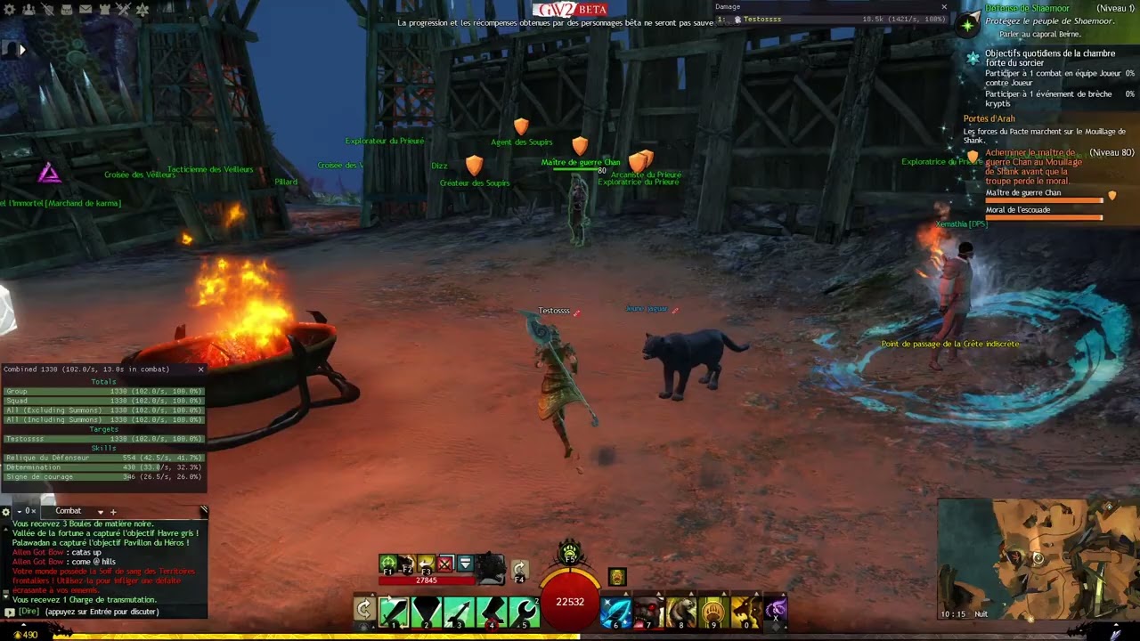 GW2 Petit test rodeur lance
