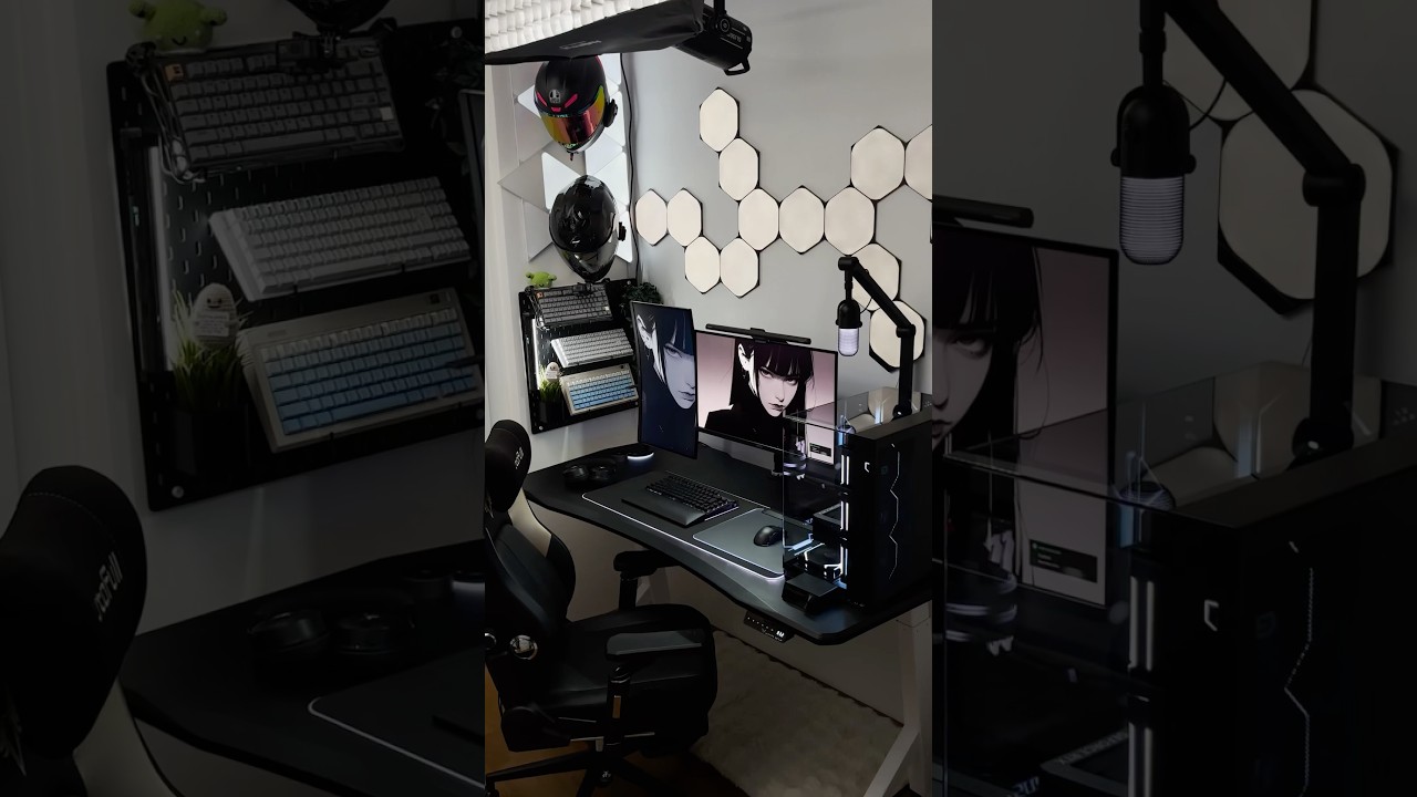 The magic of a true black Gaming Setup 