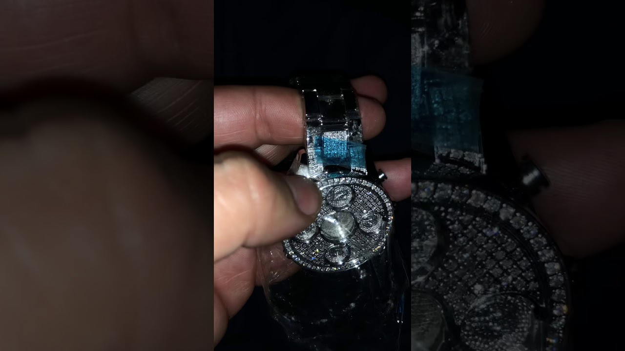 Brand New Men’s Techno Mania Diamond Watch 4.00 Carats 5 Time Zones
