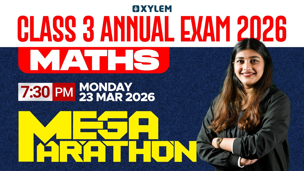 Class 3 MATHS | ANNUAL EXAM -MEGA MARATHON🔴🔴🔴