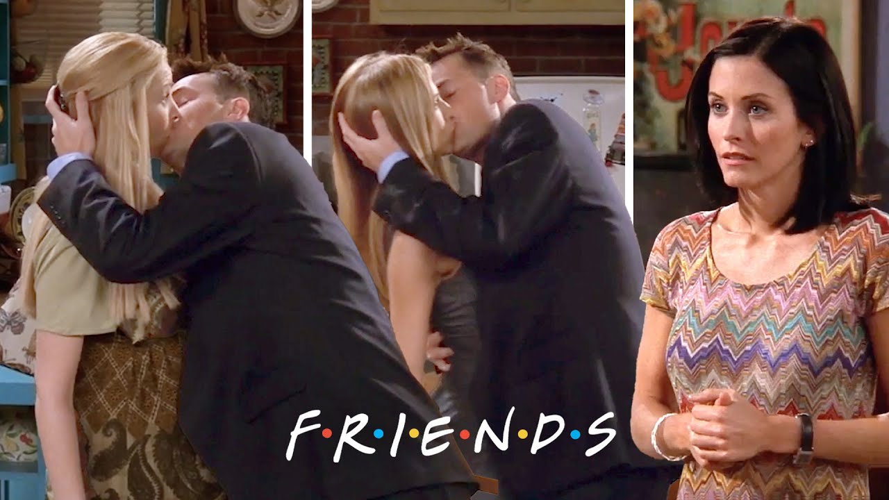 Chandler Kisses Rachel and Phoebe | Friends