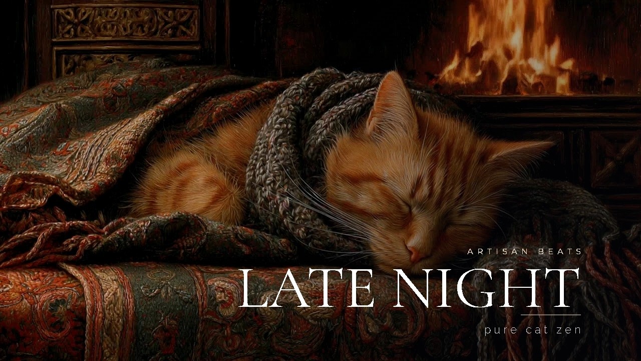 Calming Late Night Jazz and Gentle Purrs for Cat Anxiety and Owner Relaxation Slumber 🐱