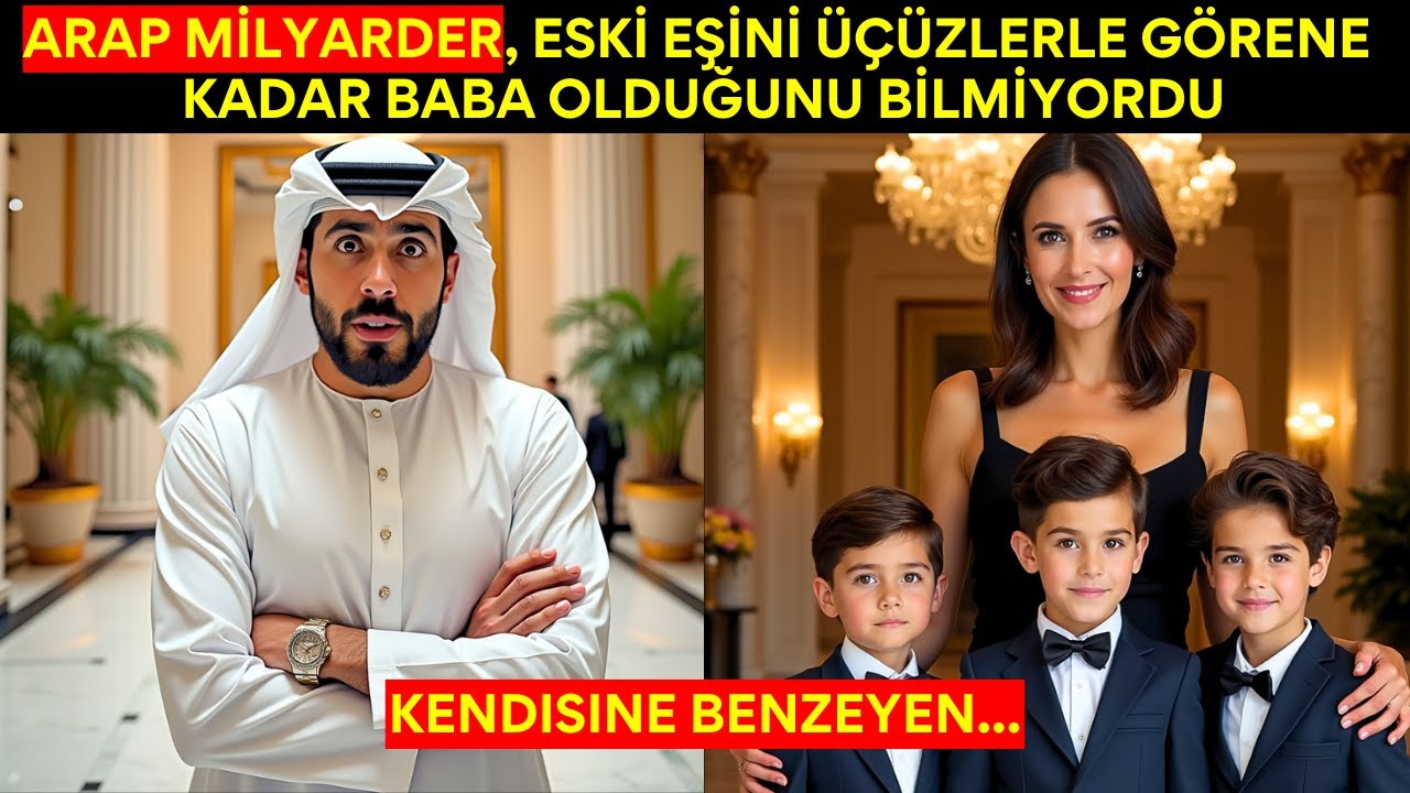 ARAP MILYARDER, ESKI EŞINI KENDISINE BENZEYEN ÜÇÜZLERLE GÖRENE KADAR BABA OLDUĞUNU BILMIYORDU...