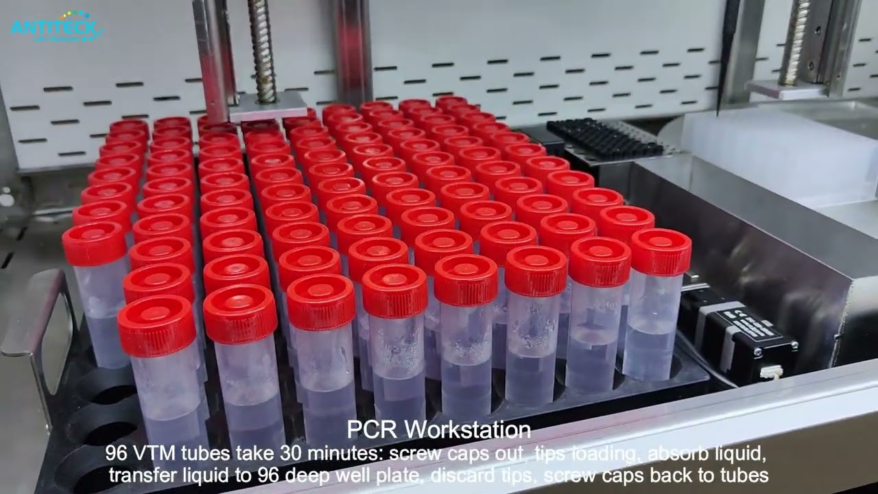 PCR Workstation For DNA RNA Extraction System - Automated Nucleic Acid Extraction Machine - ANTITECK
