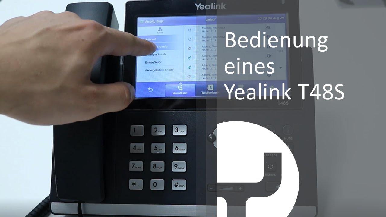 Bedienung eines Yealink T48S