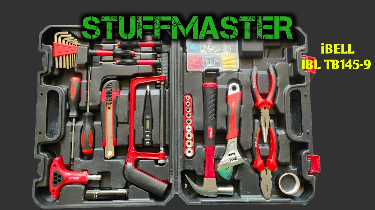iBELL TB145-9 Toolkit | Basic Home Toolkit | DIY Toolkit