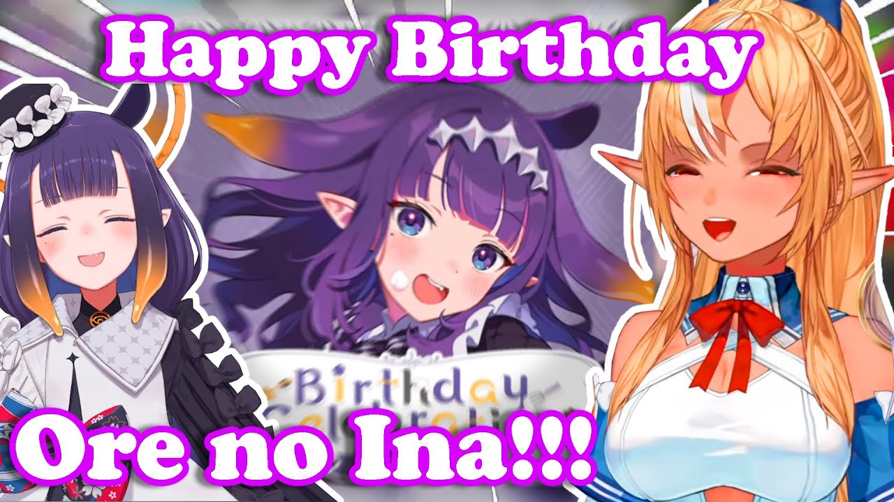 Flare is excited for Ina's Birthday and Merch【HoloEN】