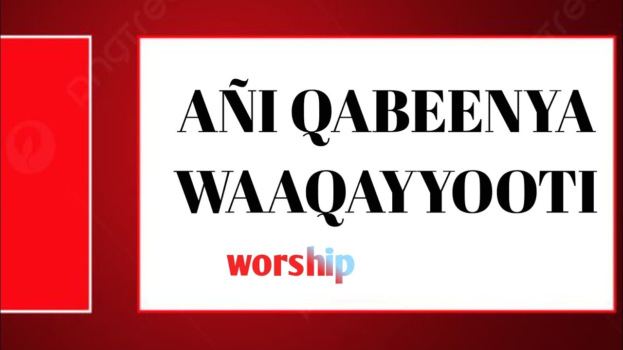 Natti Dhiyaata Hafuura koo Caalaa new live worship 2017/2025