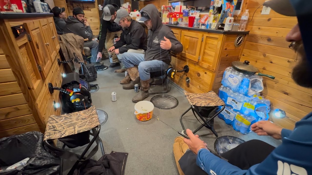 Ice Fishing With The Boys!  South Dakota 2026. #icefishing #walleye #icehouse #wintercamping 