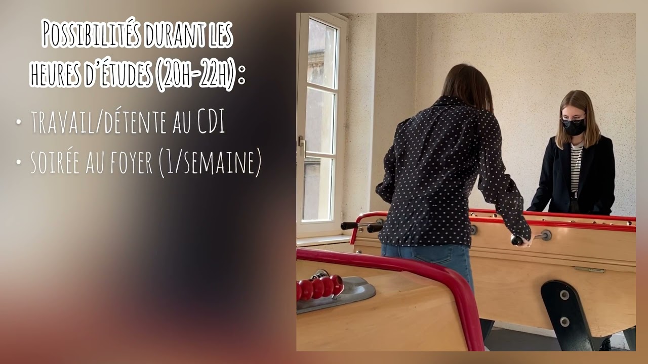 Lycée Fabert - L'internat | Une nuit à l'internat