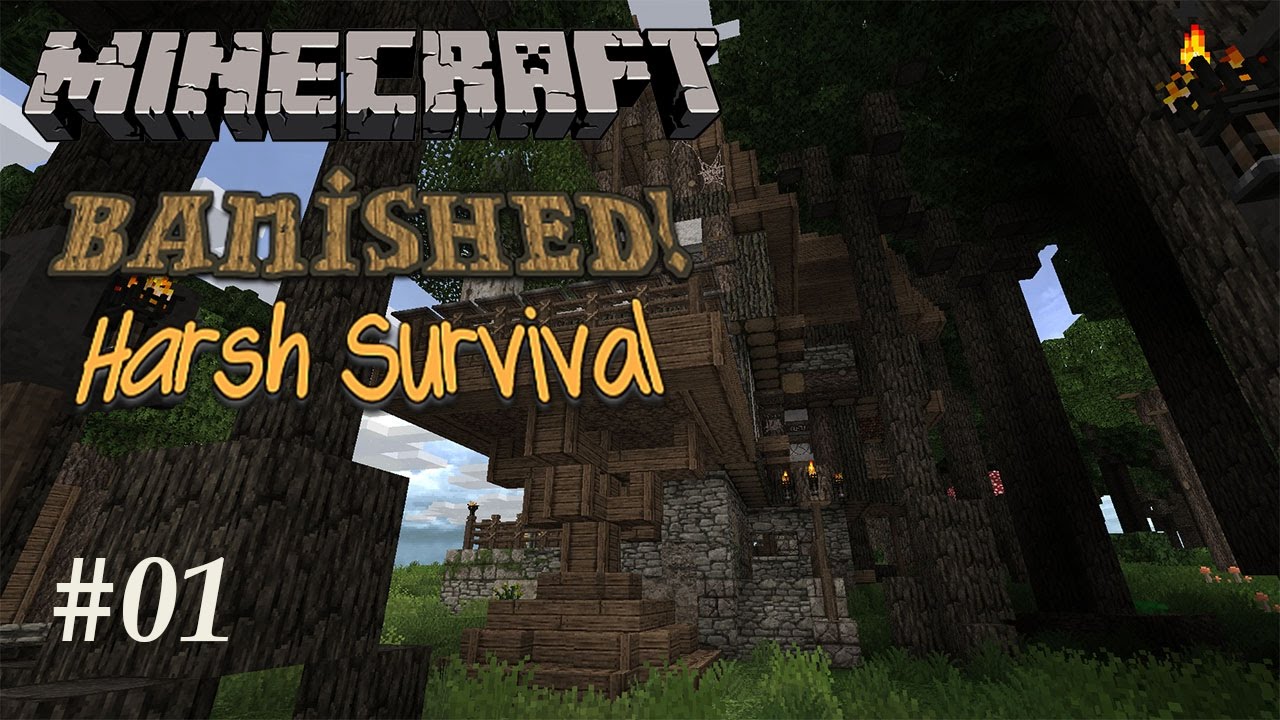 Modded Minecraft 1.10: Banished! Harsh Survival 