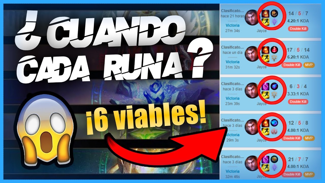 ✔️&iexcl;ENTIENDE TODO! - GU&Iacute;A COMPLETA DE RUNAS PARA JAYCE